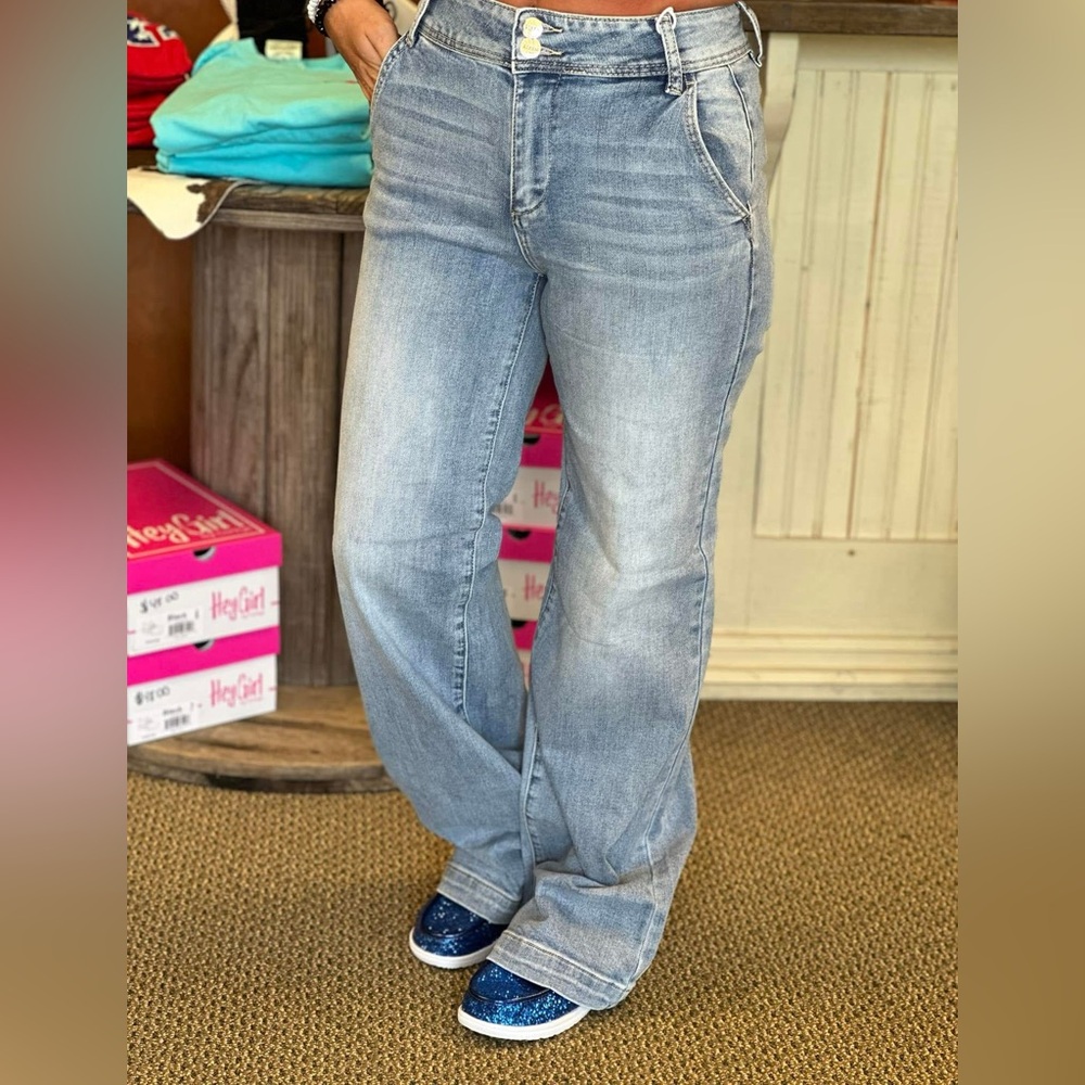 Risen Jeans trouser style wide leg jeans 13/31
